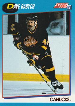 #584 Dave Babych - Vancouver Canucks - 1991-92 Score Canadian Bilingual Hockey