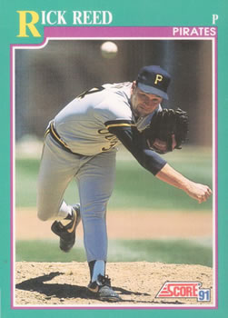 #584 Rick Reed - Pittsburgh Pirates - 1991 Score Baseball