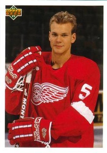 #584 Nicklas Lidstrom - Detroit Red Wings - 1991-92 Upper Deck Hockey