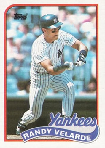 #584 Randy Velarde - New York Yankees - 1989 Topps Baseball