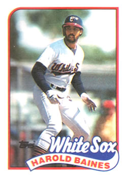 #585 Harold Baines - Chicago White Sox - 1989 Topps Baseball