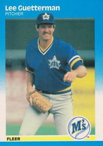 #585 Lee Guetterman - Seattle Mariners - 1987 Fleer Baseball