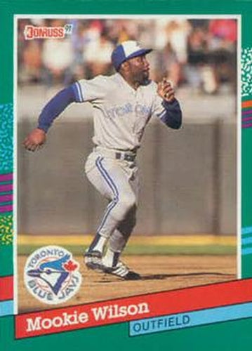#585 Mookie Wilson - Toronto Blue Jays - 1991 Donruss Baseball