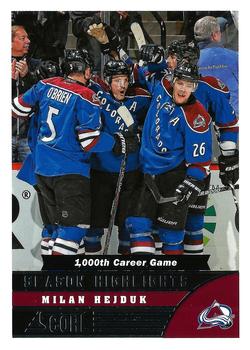 #585 Milan Hejduk - Colorado Avalanche - 2013-14 Score Hockey
