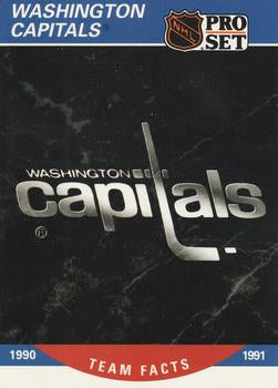 #585 Washington Capitals Logo- Washington Capitals - 1990-91 Pro Set Hockey