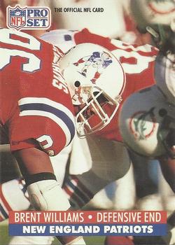 #585 Brent Williams - New England Patriots - 1991 Pro Set Football