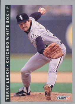 #585 Terry Leach - Chicago White Sox - 1993 Fleer Baseball