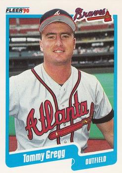 #585 Tommy Gregg - Atlanta Braves - 1990 Fleer USA Baseball