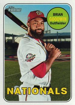 #585 Brian Goodwin - Washington Nationals - 2018 Topps Heritage Baseball
