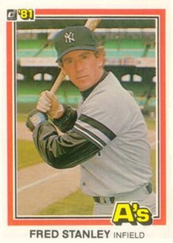 #585 Fred Stanley - Oakland Athletics - 1981 Donruss Baseball