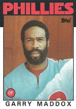 #585 Garry Maddox - Philadelphia Phillies - 1986 Topps Baseball