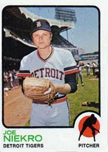 #585 Joe Niekro - Detroit Tigers - 1973 Topps Baseball