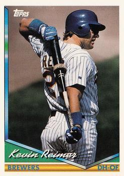#585 Kevin Reimer - Milwaukee Brewers - 1994 Topps Baseball