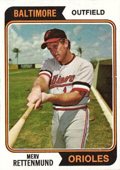 #585 Merv Rettenmund - Baltimore Orioles - 1974 Topps Baseball