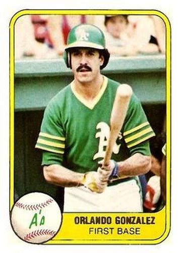 #585 Orlando Gonzalez - Oakland Athletics - 1981 Fleer Baseball
