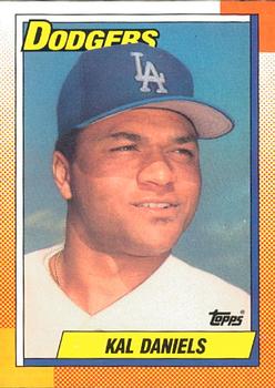 #585 Kal Daniels - Los Angeles Dodgers - 1990 O-Pee-Chee Baseball