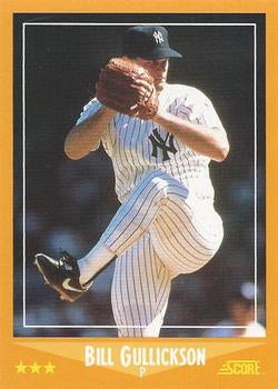#585 Bill Gullickson - New York Yankees - 1988 Score Baseball