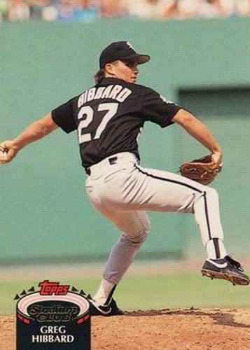 #586 Greg Hibbard - Chicago White Sox - 1992 Stadium Club Baseball