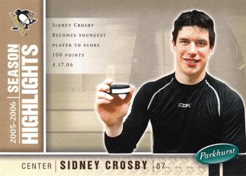 #586 Sidney Crosby - Pittsburgh Penguins - 2005-06 Parkhurst Hockey