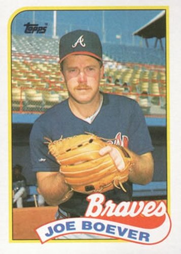 #586 Joe Boever - Atlanta Braves - 1989 Topps Baseball