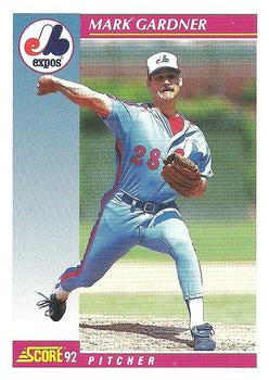 #586 Mark Gardner - Montreal Expos - 1992 Score Baseball