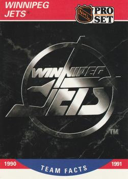 #586 Winnipeg Jets Logo- Winnipeg Jets - 1990-91 Pro Set Hockey