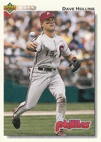 #586 Dave Hollins - Philadelphia Phillies - 1992 Upper Deck Baseball