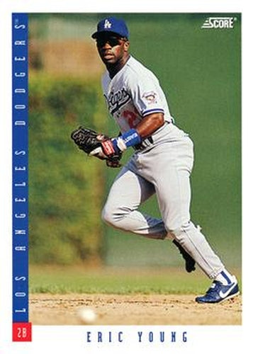 #586 Eric Young - Los Angeles Dodgers - 1993 Score Baseball