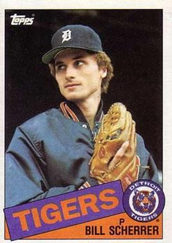 #586 Bill Scherrer - Detroit Tigers - 1985 Topps Baseball