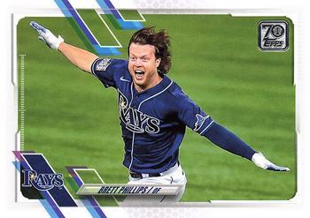 #586 Brett Phillips - Tampa Bay Rays - 2021 Topps Baseball