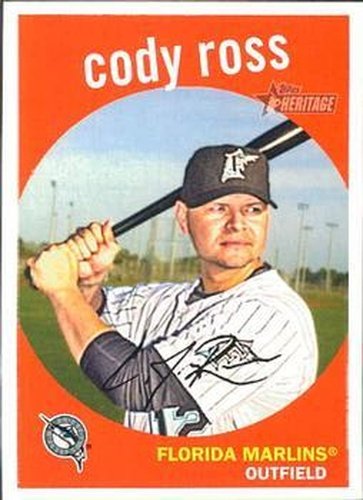#586 Cody Ross - Florida Marlins - 2008 Topps Heritage Baseball
