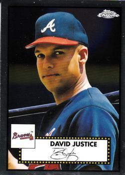 #586 David Justice - Atlanta Braves - 2021 Topps Chrome Platinum Anniversary Baseball