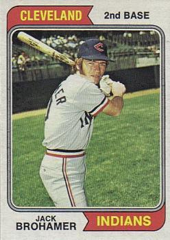 #586 Jack Brohamer - Cleveland Indians - 1974 Topps Baseball
