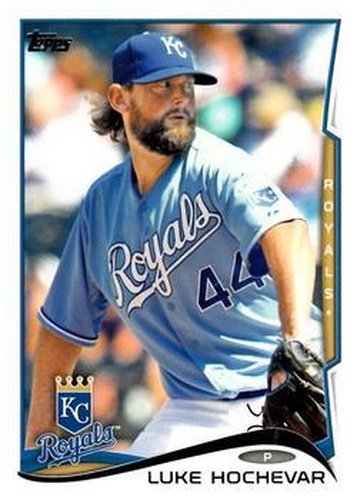 #586 Luke Hochevar - Kansas City Royals - 2014 Topps Baseball