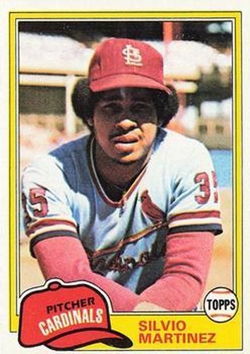 #586 Silvio Martinez - St. Louis Cardinals - 1981 Topps Baseball