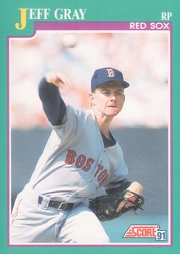 #586 Jeff Gray - Boston Red Sox - 1991 Score Baseball