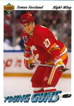 #586 Tomas Forslund - Calgary Flames - 1991-92 Upper Deck Hockey