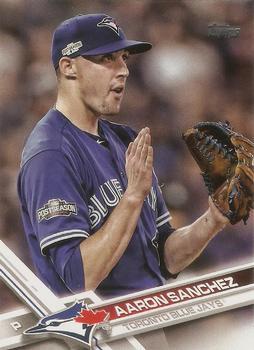#586b Aaron Sanchez - Toronto Blue Jays - 2017 Topps Baseball