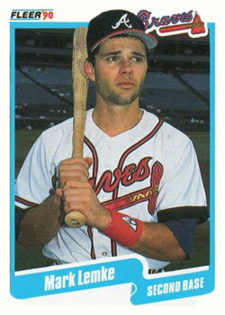 #587 Mark Lemke - Atlanta Braves - 1990 Fleer USA Baseball