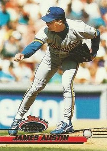 #587 James Austin - Milwaukee Brewers - 1993 Stadium Club Baseball