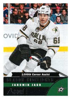 #587 Jaromir Jagr - Dallas Stars - 2013-14 Score Hockey