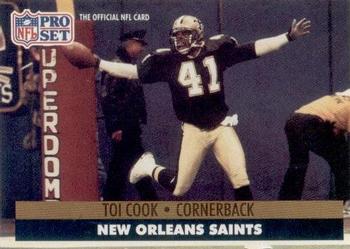 #587 Toi Cook - New Orleans Saints - 1991 Pro Set Football