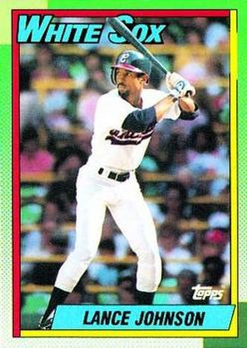 #587 Lance Johnson - Chicago White Sox - 1990 Topps Baseball