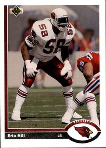 #587 Eric Hill - Phoenix Cardinals - 1991 Upper Deck Football