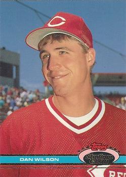 #587 Dan Wilson - Cincinnati Reds - 1991 Stadium Club Baseball