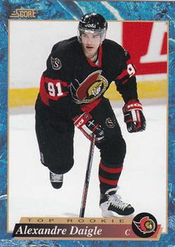 #587 Alexandre Daigle - Ottawa Senators - 1993-94 Score Canadian Hockey