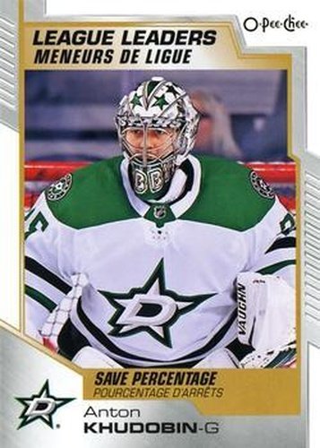 #587 Anton Khudobin - Dallas Stars - 2020-21 O-Pee-Chee Hockey
