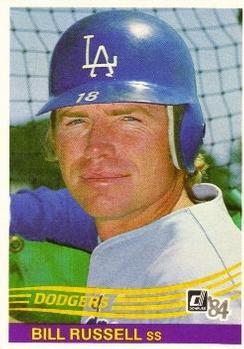 #587 Bill Russell - Los Angeles Dodgers - 1984 Donruss Baseball