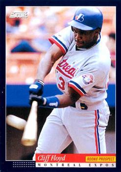 #587 Cliff Floyd - Montreal Expos -1994 Score Baseball