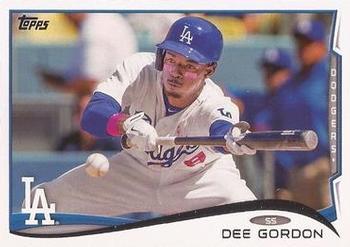 #587 Dee Gordon - Los Angeles Dodgers - 2014 Topps Baseball